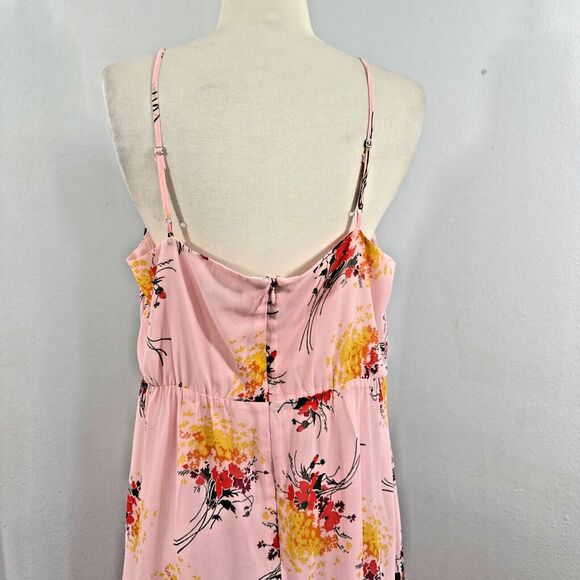 J Crew Maxi Dress Womens 14 Floral Sunburst Tiered Sleeveless Cottagecore Y2K - Picture 5 of 10